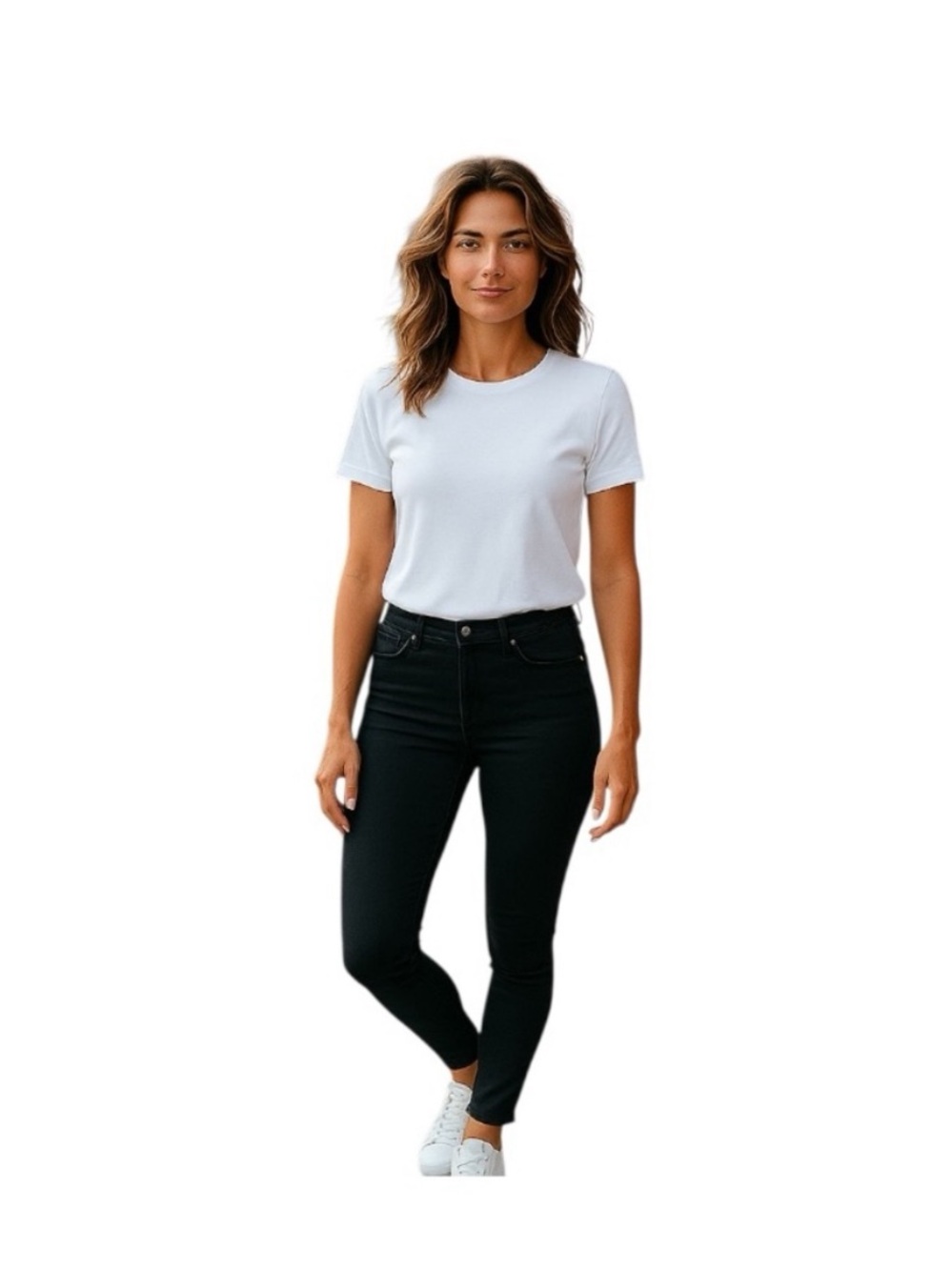 Wonderly Black Skinny Jeans Mid-Rise Sleek Fit